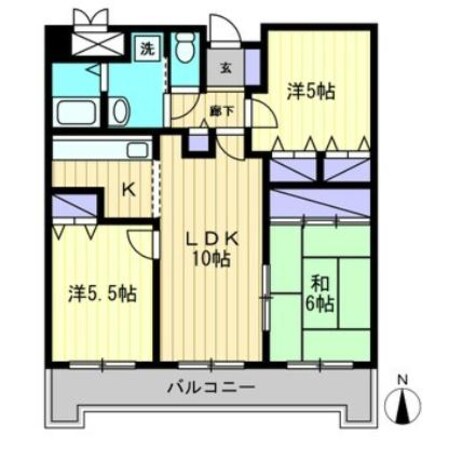 シスコ灘町キャッスルの物件間取画像